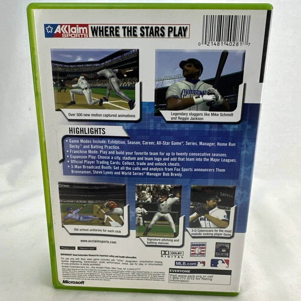 All-Star Baseball 2003 Featuring Derek Jeter Microsoft Xbox BRAND NEW SEALED!